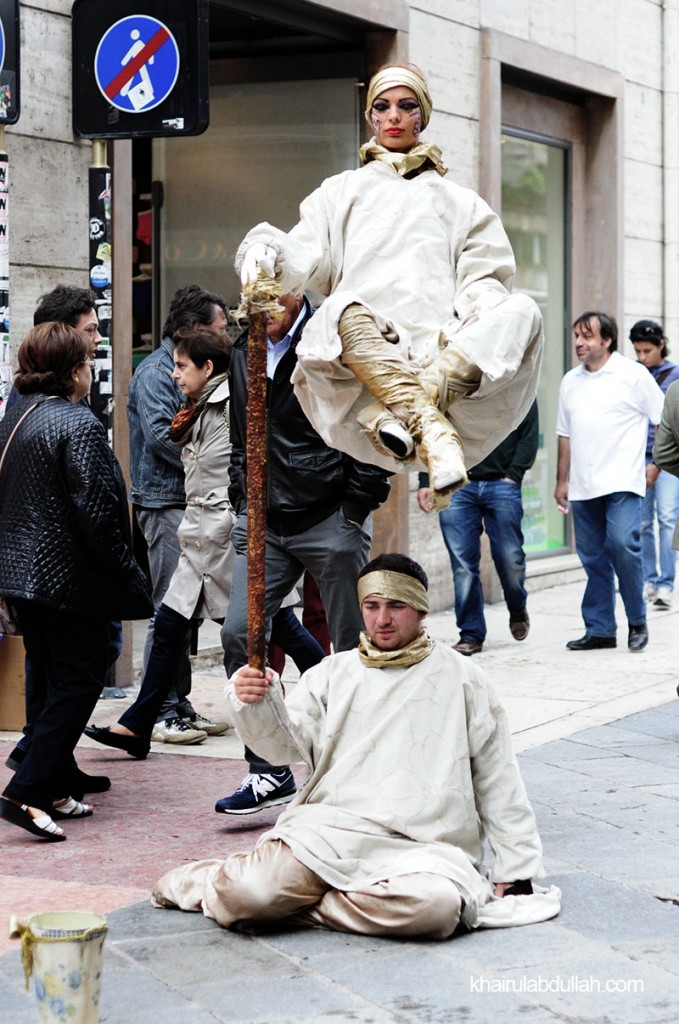 verona street performer