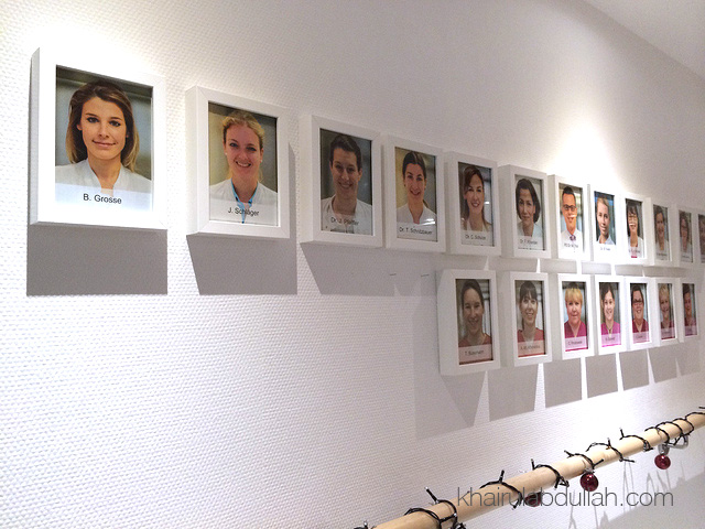 Carta gambar senarai doktor dan jururawat di hospital kelahiran Khaleef